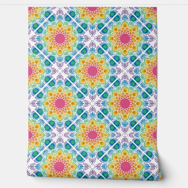 Maximaler Regenbogen Blumenbrunnen Diamantstapel Tapete (Abrollen)