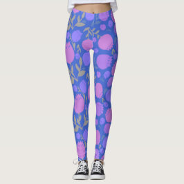 Maximalismus große moderne Heidelbeeren Leggings