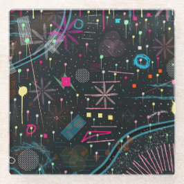 Maximalist Abstract Expression Glasuntersetzer