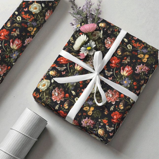 Maximalist Barock Floral Geschenkpapier (Von Creator hochgeladen)