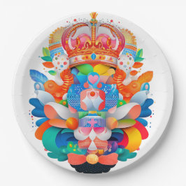 Maximalist Heraldic Wappen Pappteller