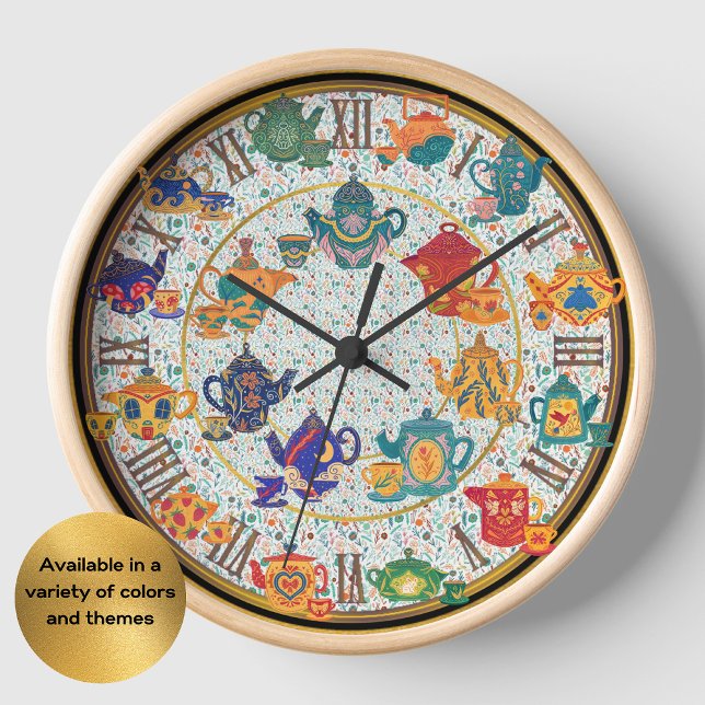 Maximalist Kitchen Decke Teatime Hütte Custom Uhr (Von Creator hochgeladen)