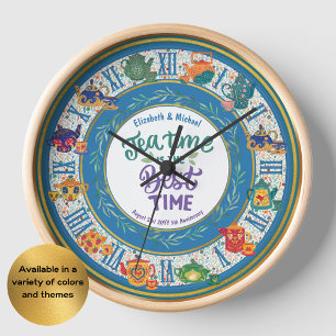 Maximalist Kitchen Tee Time Personalisiert JEDES E Uhr
