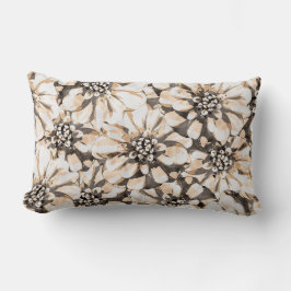 Maximalist Sepia Flowers Lendenkissen