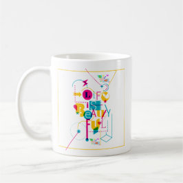 Maximalistische Designs für dynamische Persönlichk Kaffeetasse