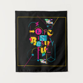 Maximalistische Designs für dynamische Persönlichk Wandteppich