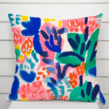 Maximalistisches Vintages Design-Throw-Kissen der