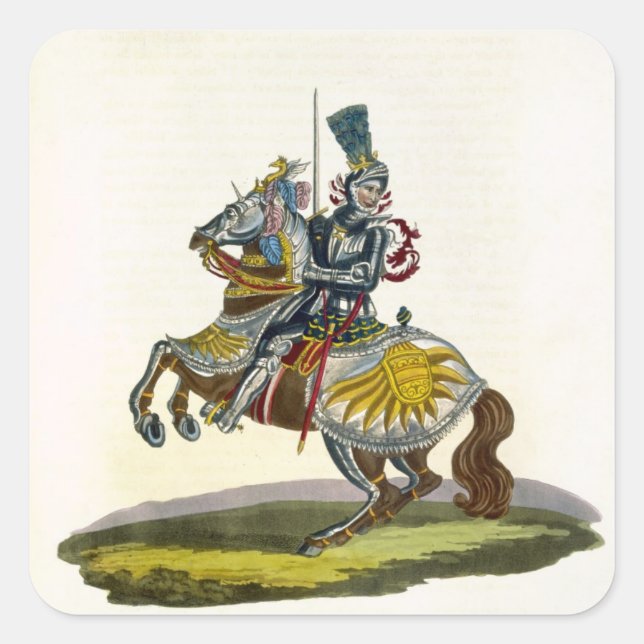 Maximilian I, König von Deutschland und von Quadratischer Aufkleber (Vorderseite)