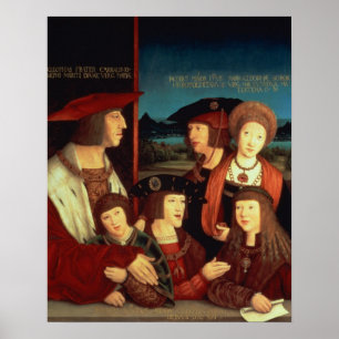 Maximilian I mit seiner ersten Ehefrau Poster