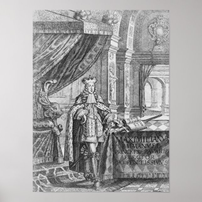 Maximilian II Emanuel , bayerischer Fürst Poster (Vorne)