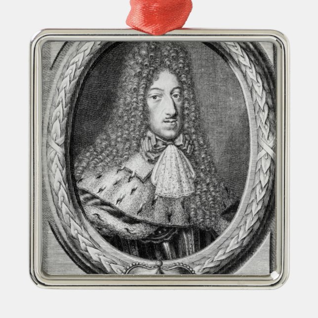 Maximilian II Emanuel Silbernes Ornament (Vorne)