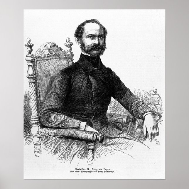Maximilian II. , König von Bayern Poster (Vorne)