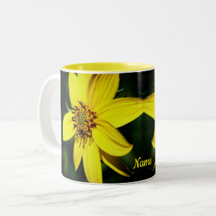 Maximilian Sunflower Blume Personalisiert Zweifarbige Tasse