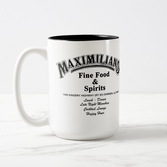 Maximilians feine Lebensmittel und Spirituosen, Da Zweifarbige Tasse (Links)