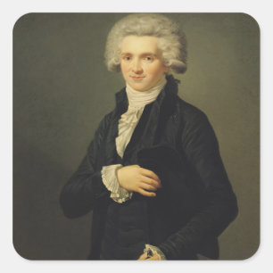 Maximilien de Robespierre 1791 Quadratischer Aufkleber