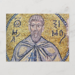 Maximus das Konfessor-Byzantinische Mosaiksymbol Postkarte