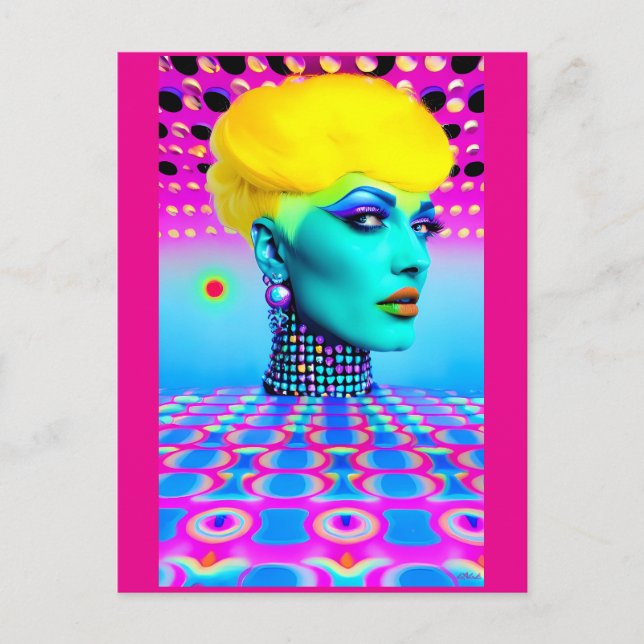Maxine Headroom Postkarte (Vorderseite)