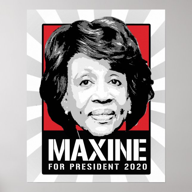 Maxine Waters for President 2020 - Poster (Vorne)