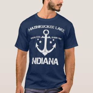 MAXINKUCKEE SEE INDIANA Camping der Sonnenfischere T-Shirt