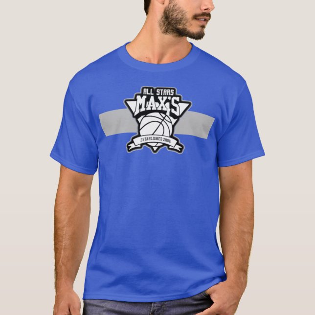 Max's All Stars Performance T - Shirt (blau) (Vorderseite)