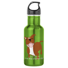 Max's Bleibe Wasserflasche aus Edelstahl