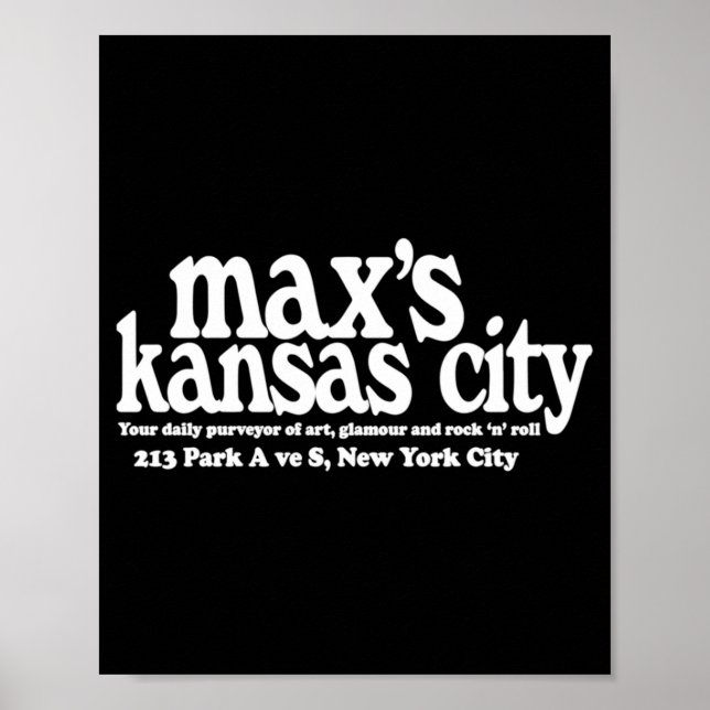 Maxs Kansas City Nyc  Poster (Vorne)