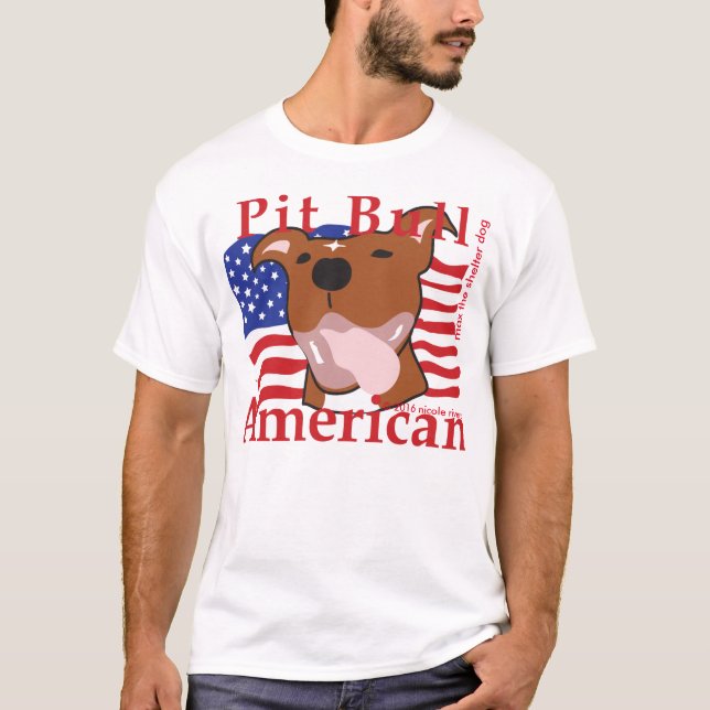 Max's Men Pit Bull American tee (Vorderseite)