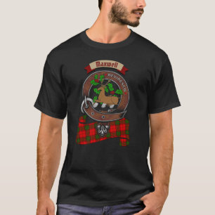 Maxwell Clan Abzeichen & Tartan Personalisierter T T-Shirt