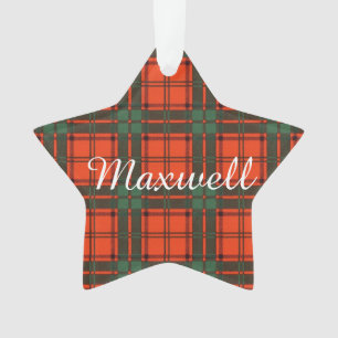 Maxwell Clan Kariert Scottish tartan Ornament