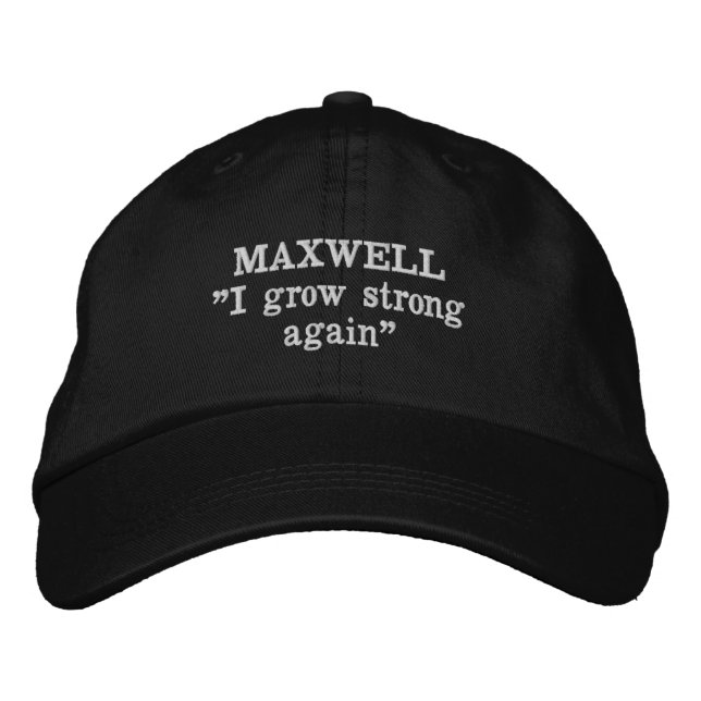 Maxwell Clan Motto bestickter Hat Bestickte Kappe (Vorderseite)