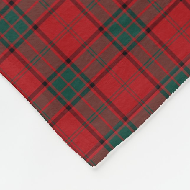 Maxwell Clan Tartan Red Kariert Fleecedecke (Ecke)