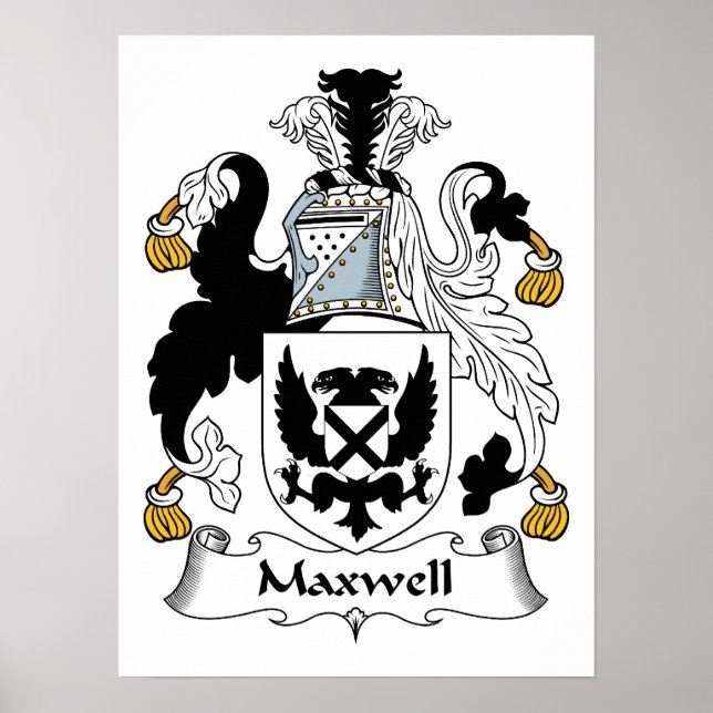 Maxwell Familienwappen Poster (Vorne)
