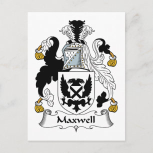 Maxwell Familienwappen Postkarte