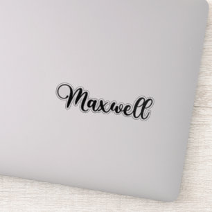 Maxwell Name - Handgeschriebene Kalligrafie Aufkleber