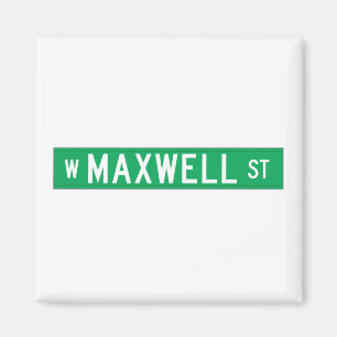 Maxwell-Straße, Straßenschild Chicagos, IL Magnet