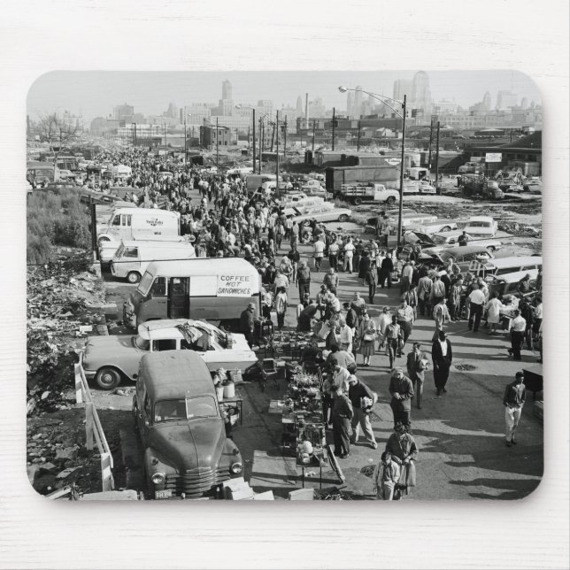 Maxwell Street Chicago Circa 1960er Jahre Flea Mar Mousepad (Vorne)