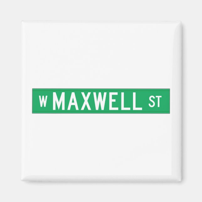 Maxwell Street, Chicago, IL Street Sign Magnet (Vorne)