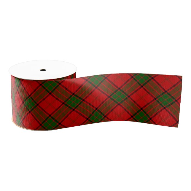 Maxwell Tartan Rot kariert Ripsband (Spule)