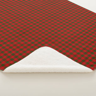Maxwell Tartan Rot kariert Sherpadecke