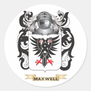 Maxwell-Wappen (Familienwappen) Runder Aufkleber