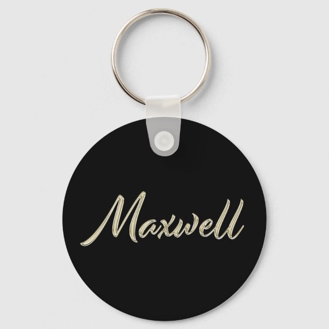Maxwell-Whitegold Button-Schlüsselger Schlüsselanhänger (Vorderseite)