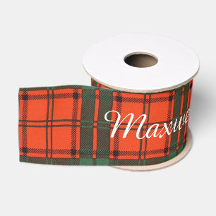 Maxwellclan karierter schottischer Tartan Ripsband