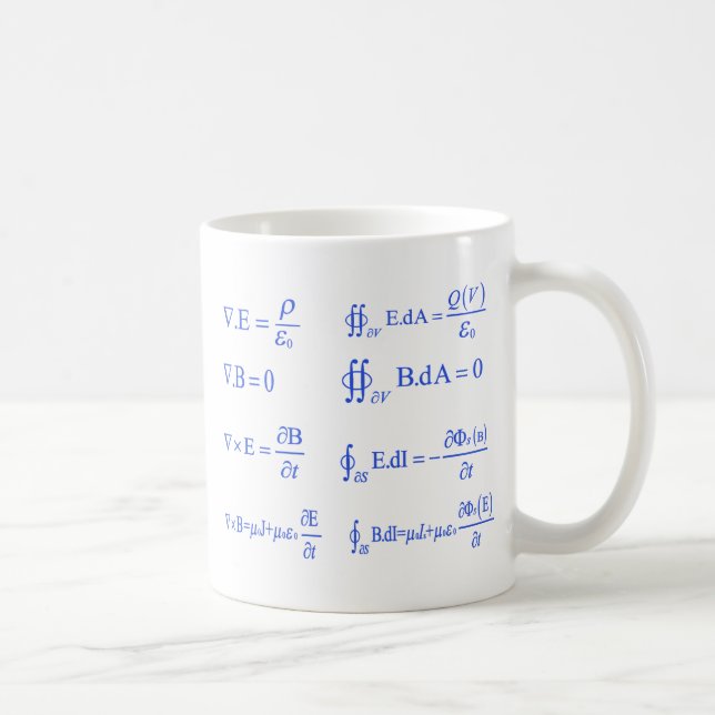 Maxwellphysikgleichung Tasse (Rechts)