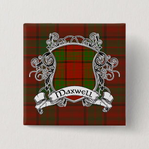 Maxwelltartan-Schild Button