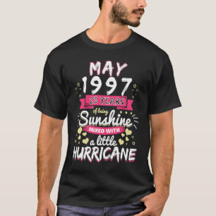 MAY 1997 Mädchen 23 Jahre Sunshine Mixed Hurric T-Shirt