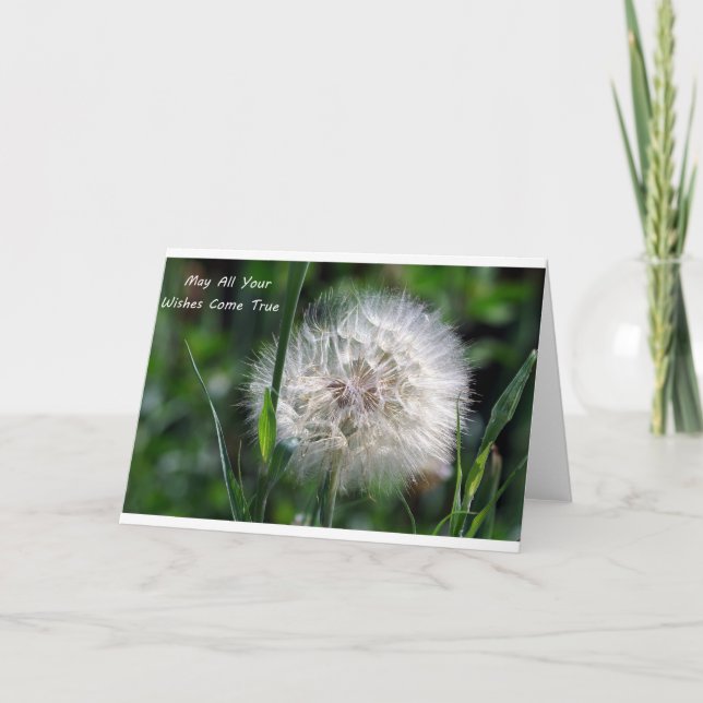 May All Your Wishes Come True Greeting Card Karte (Vorderseite)