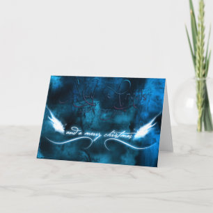 May Angels schaut euch zu und schreit zu Weihnacht Feiertagskarte