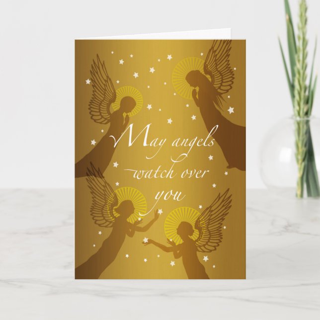 May Angels Vorsicht für Friend Karte (Vorderseite)