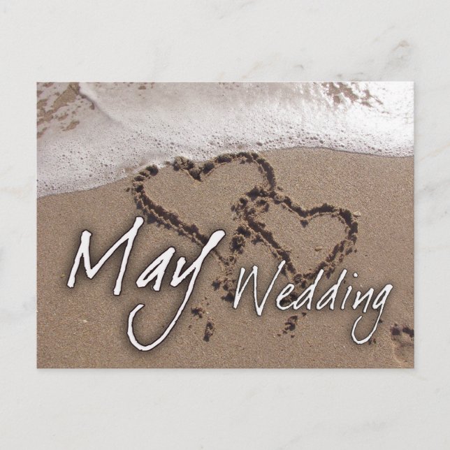 May Beach Destination Weddin................... Postkarte (Vorderseite)