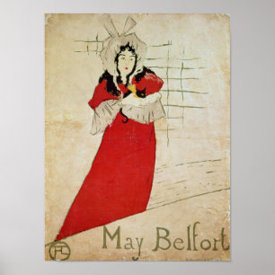 May Belfort, Frankreich, 1895 Poster